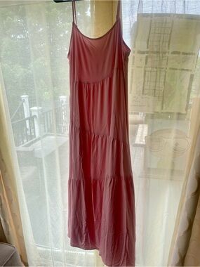ANRABESS Pink long maxi summer dress. Soft. Large new